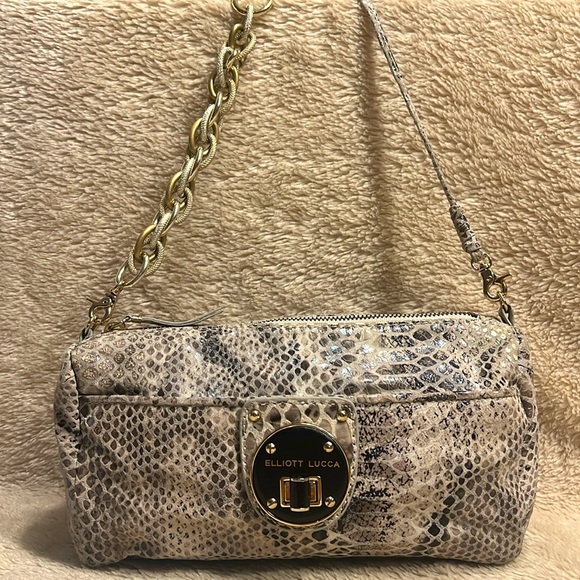 Elliott Lucca Handbags - ELLIOTT LUCCA Sintra Snakeskin Print Purse
